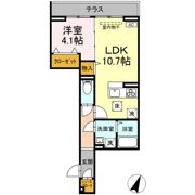 Dフラット東平山 B棟の間取り画像