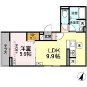 Dフラット東平山 B棟の間取り画像