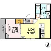 Dフラット東平山 B棟の間取り画像