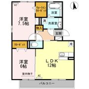 パークサイド東出 Ⅰの間取り画像