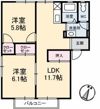 グレースフジ B棟の間取り画像