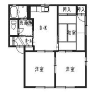 メモリーハイツBの間取り画像