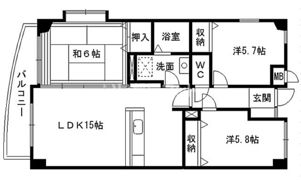 ミラベル嵐が丘の間取り画像