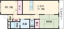 きさらぎ旭ヶ丘メゾンの間取り画像