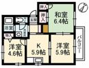 ノスタルジーハイツ B棟の間取り画像