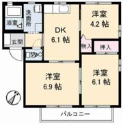 ヴィ・ラフィネ旗ケ崎 2号館の間取り画像