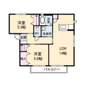 エレット A棟の間取り画像