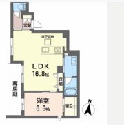 シャーメゾン別府駅前の間取り画像