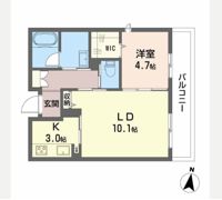 シャーメゾン別府駅前の間取り画像