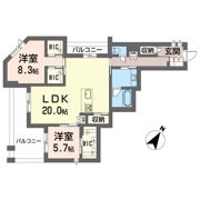ベルソネットの間取り画像