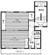 ビレッジハウス砂川1号棟の間取り画像