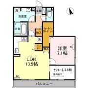 クロスone旭岡の間取り画像