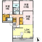 ラブラドールⅡの間取り画像