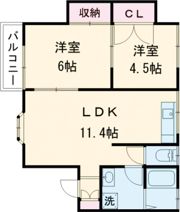 若葉ヶ丘ハイツの間取り画像