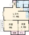 若葉ヶ丘ハイツの間取り画像