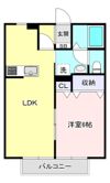 ウイング新白河Aの間取り画像