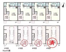 N｀s GARAGE North棟の間取り画像