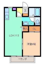 ハイツINC Dの間取り画像
