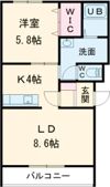 R・ヒルズコート花園の間取り画像