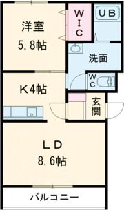 R・ヒルズコート花園の間取り画像