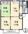 フレスコK B棟の間取り画像