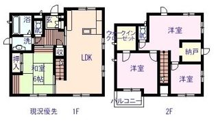 新高山貸家の間取り画像