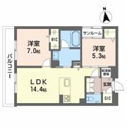 ポルターナⅠの間取り画像