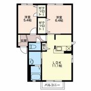 グランデュールかのう Bの間取り画像