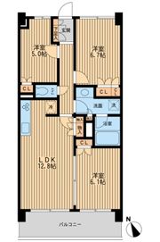 HF若林公園レジデンスの間取り画像