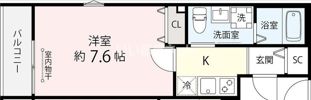 グレアス勝田台の間取り画像