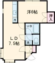 メモリーウエストB館の間取り画像