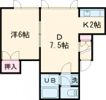 メモリーウエストB館の間取り画像