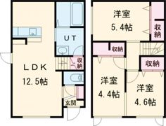 Villa Bonjour Ⅱ（ヴィラ・ボンジュールツー）の間取り画像