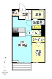 アムールハイツBの間取り画像