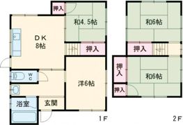 米田町米田貸家の間取り画像