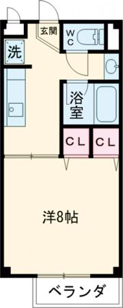 シューフルール Ⅶの間取り画像