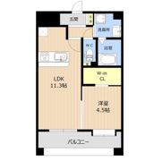 LIBTH熊本駅の間取り画像