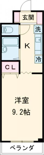 シャトーふじやの間取り画像