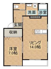 M’s two（エムズツー）の間取り画像