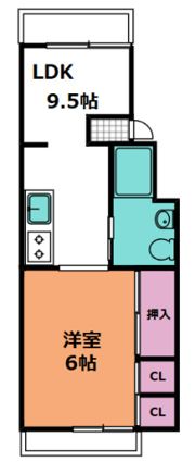 宇品マンションの間取り画像