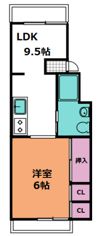 宇品マンションの間取り画像