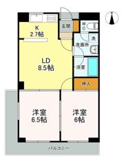 パレスあすてりあの間取り画像
