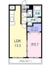 リバーサイドIの間取り画像