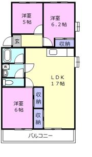 第二マンションむつみヶ丘の間取り画像