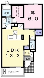 イリーゼ Dの間取り画像