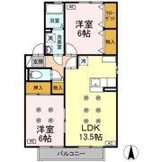 グリーンヒル B棟の間取り画像