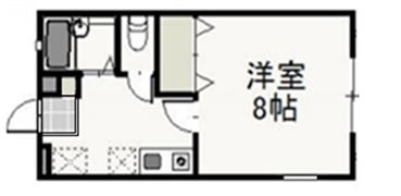 フラット Kの間取り画像
