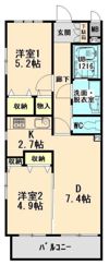 リズロン デ ジャルダンの間取り画像