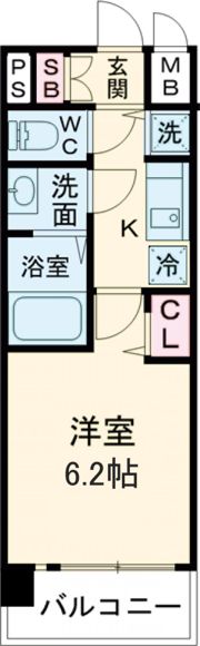 プレサンス京都鴨川の間取り画像
