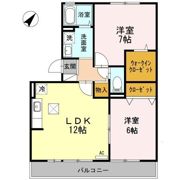 グランドヒル A棟の間取り画像